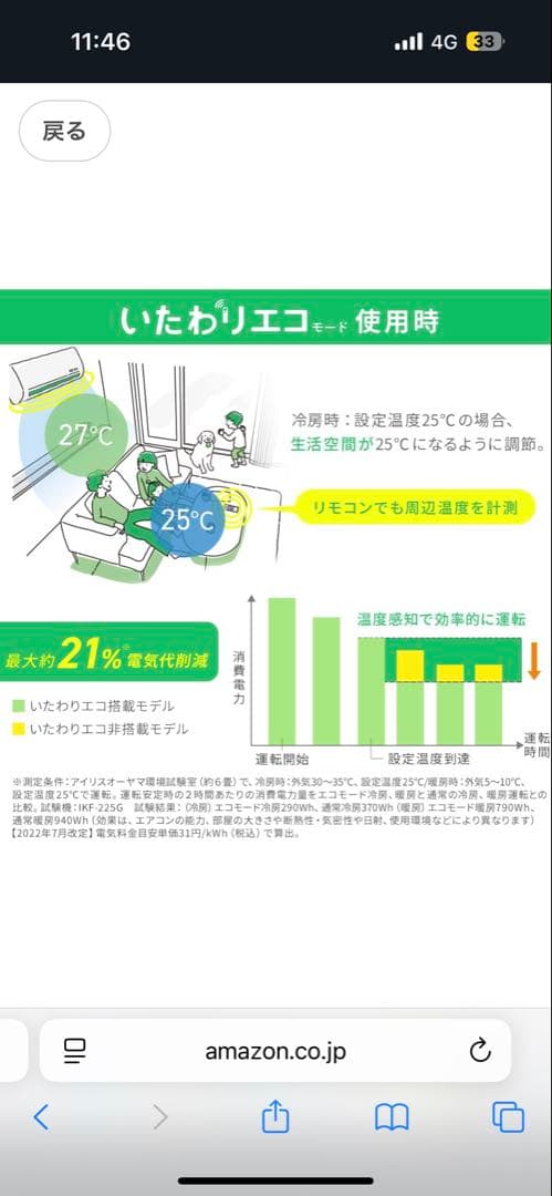 IRIS OHYAMA スタンダードエアコン 冷房能力6～9畳