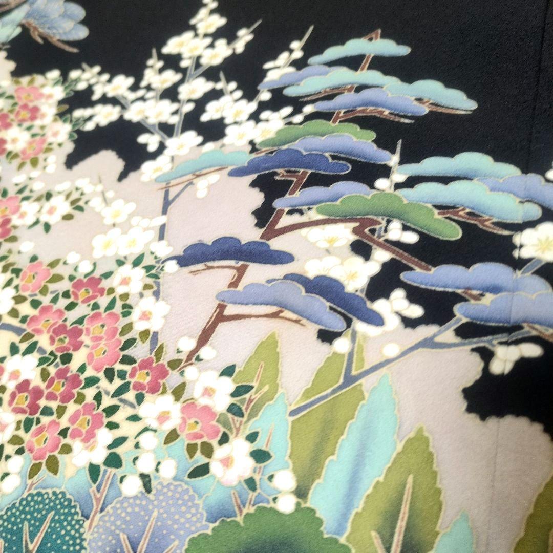 正絹 作家様 春の訪れ 留袖リメイクドレス*