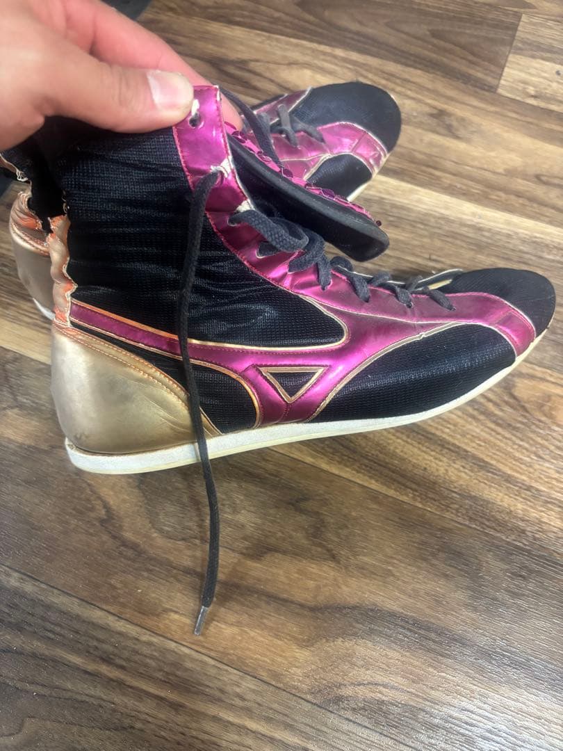 Mizuno ボクシングシューズ ピンク/黒