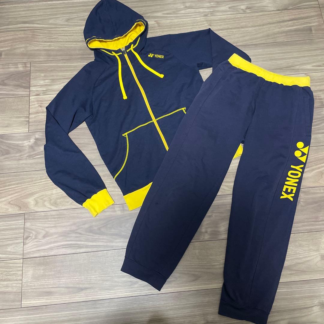 YONEX フルジップセットアップ フード付きパーカー M バトミントン テニス
