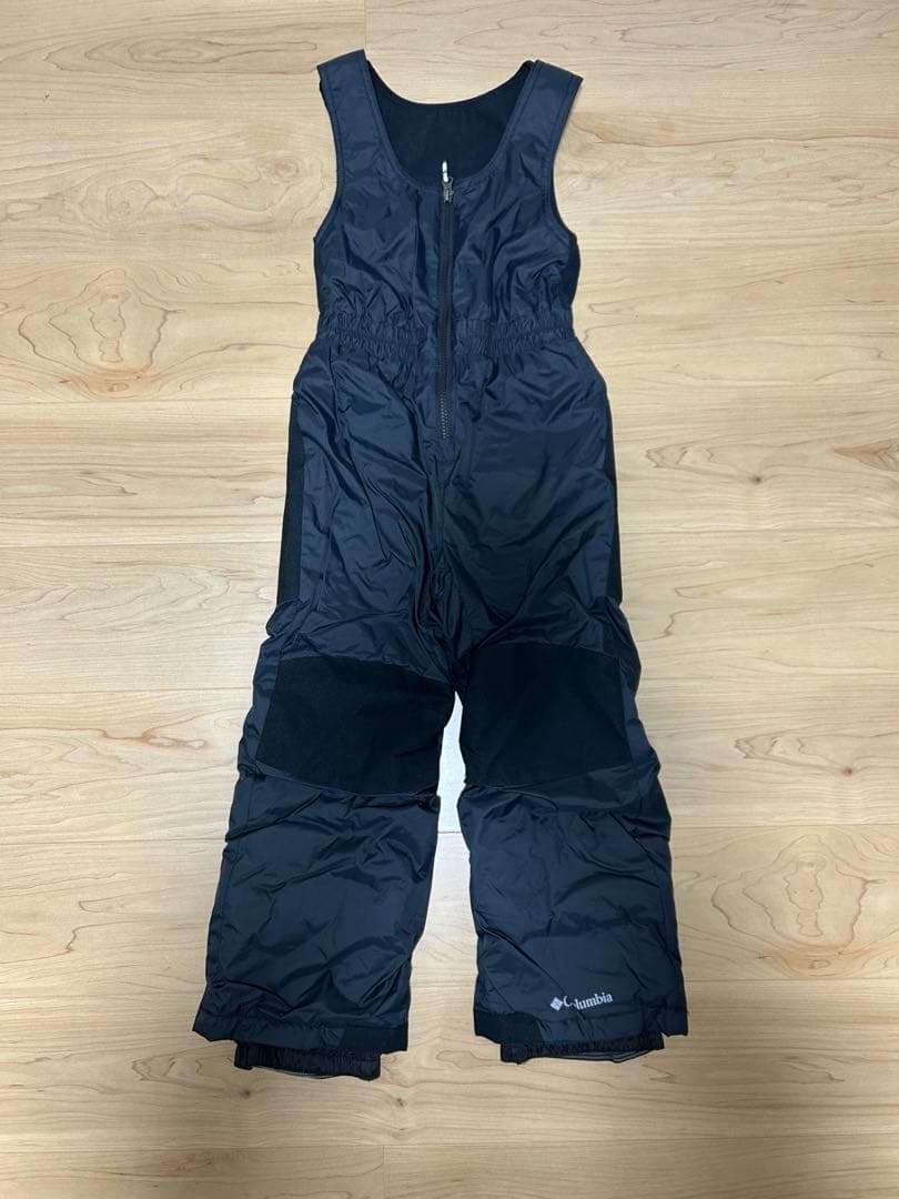 Columbia 子ども用スキーウェア 黒/オレンジ