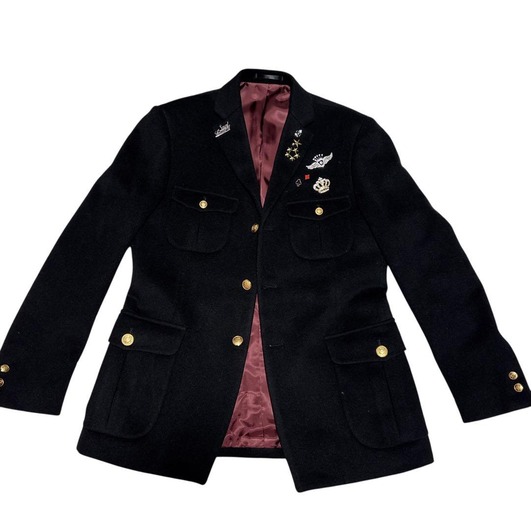 【逸品】REATS TAILOR ZAZOUS ウール金ボタン　ピンバッジ