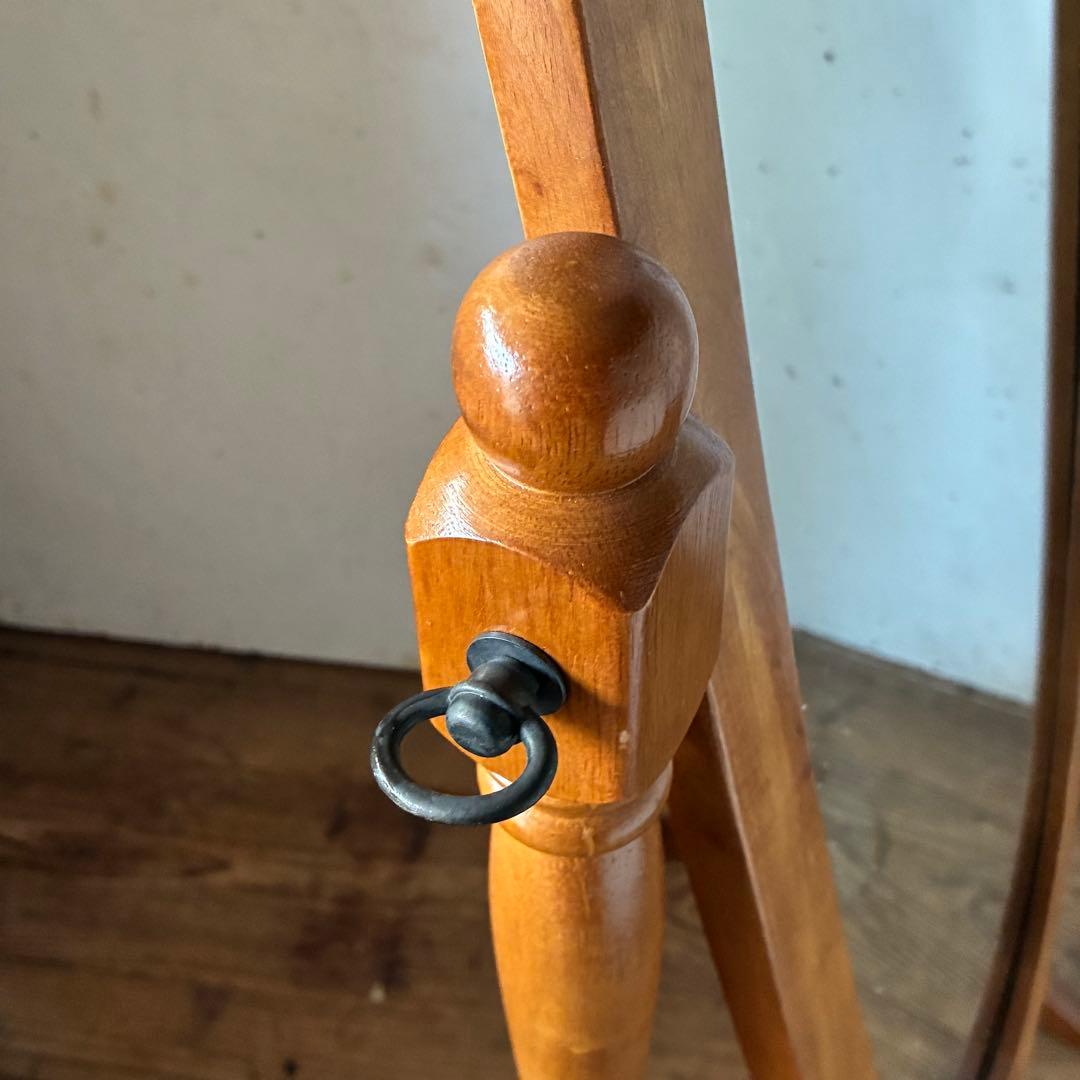 ヴィンテージ 姿見 オーバル スタンドミラー アンティーク