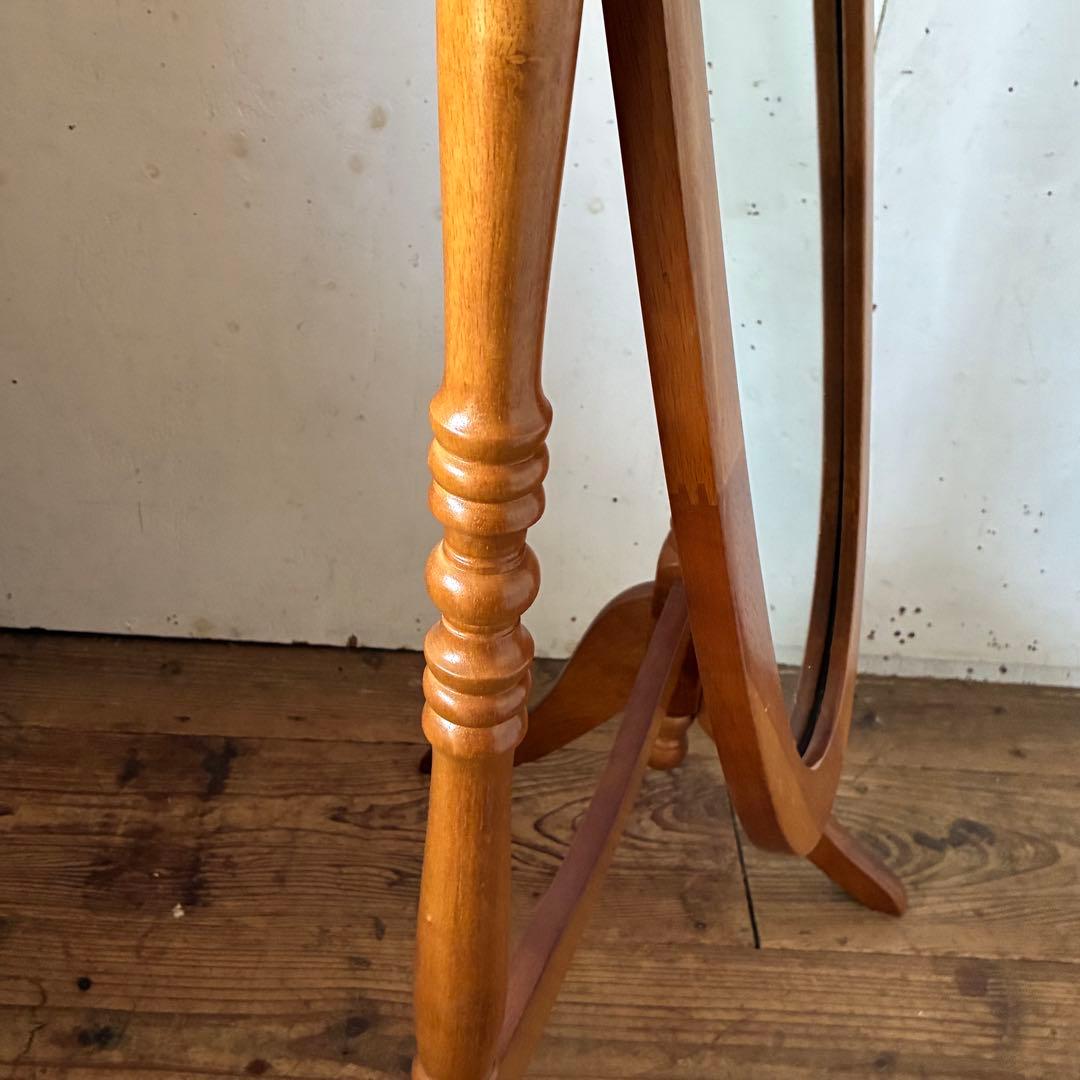 ヴィンテージ 姿見 オーバル スタンドミラー アンティーク