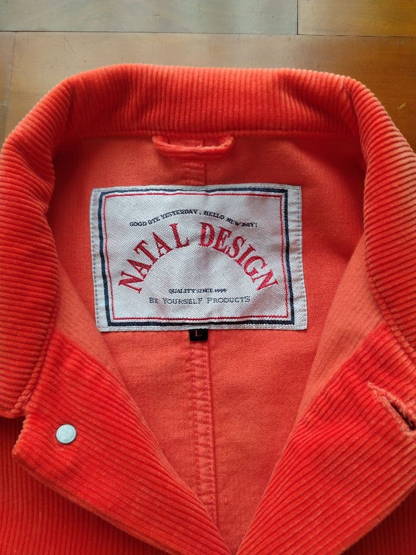 NATAL DESIGN ■ コーデュロイ ジャケット ■ L ■ オレンジ