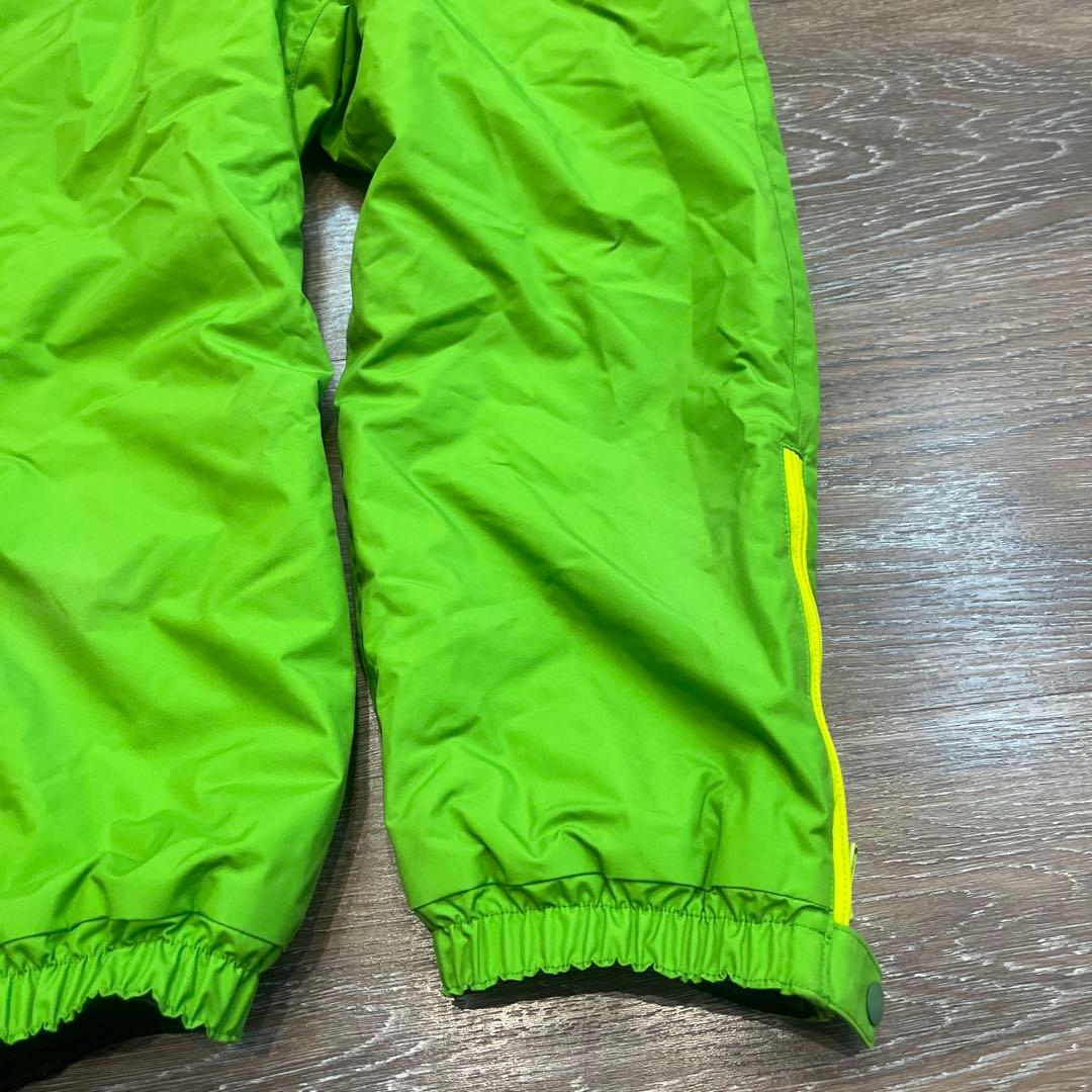 モンベル キッズ スノーウェア つなぎ 120㎝ グリーンジャンプスーツ