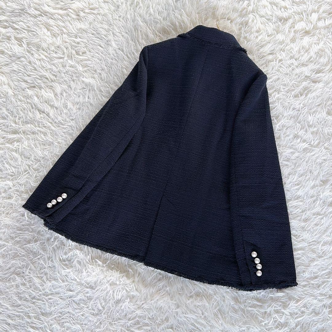 完売人気✨美品【Spick & Span】ツイードダブルジャケット パール 38