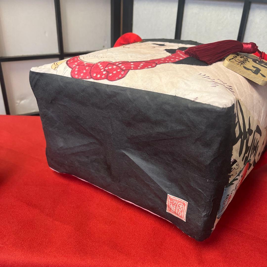 鼠よけの猫 歌川国芳 浮世絵 一閑張り バッグ かごバッグ ハンドバッグ 猫