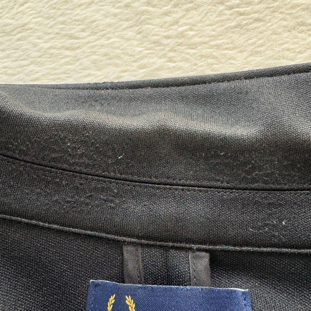 フレッドペリー　テーラードジャケット　ジャージ素材　黒　XL 大きいサイズ