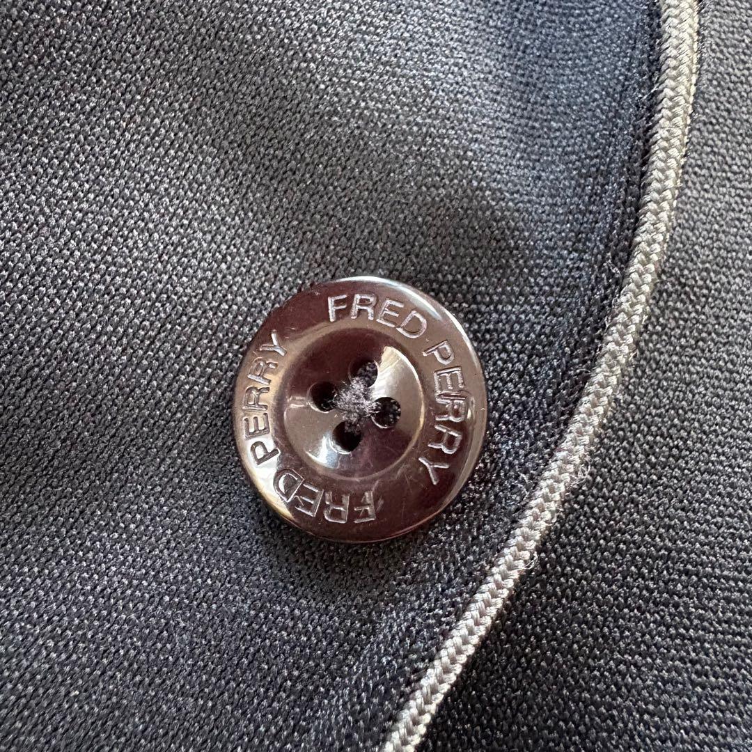 フレッドペリー　テーラードジャケット　ジャージ素材　黒　XL 大きいサイズ