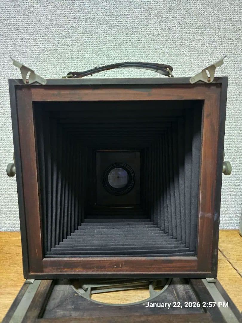 大判カメラ 木製 折りたたみ式 FUJINAR 4.5/135mm