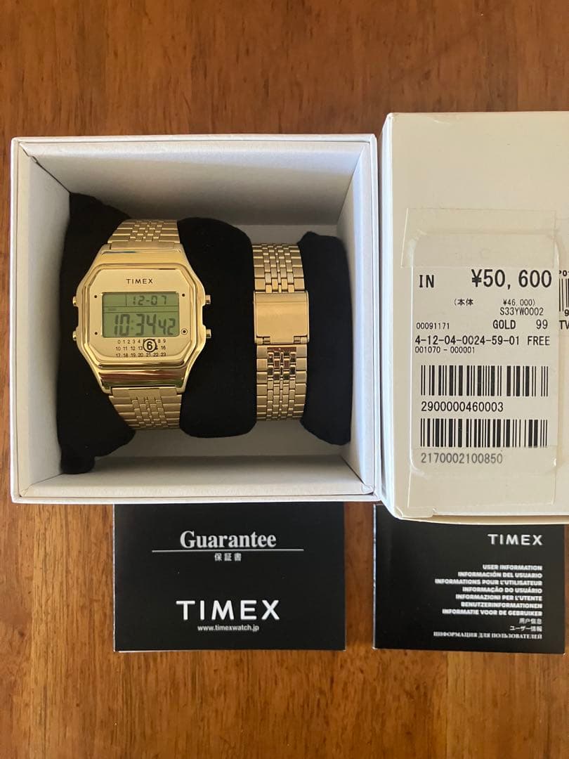 TIMEX mm6 ゴールド デジタル腕時計