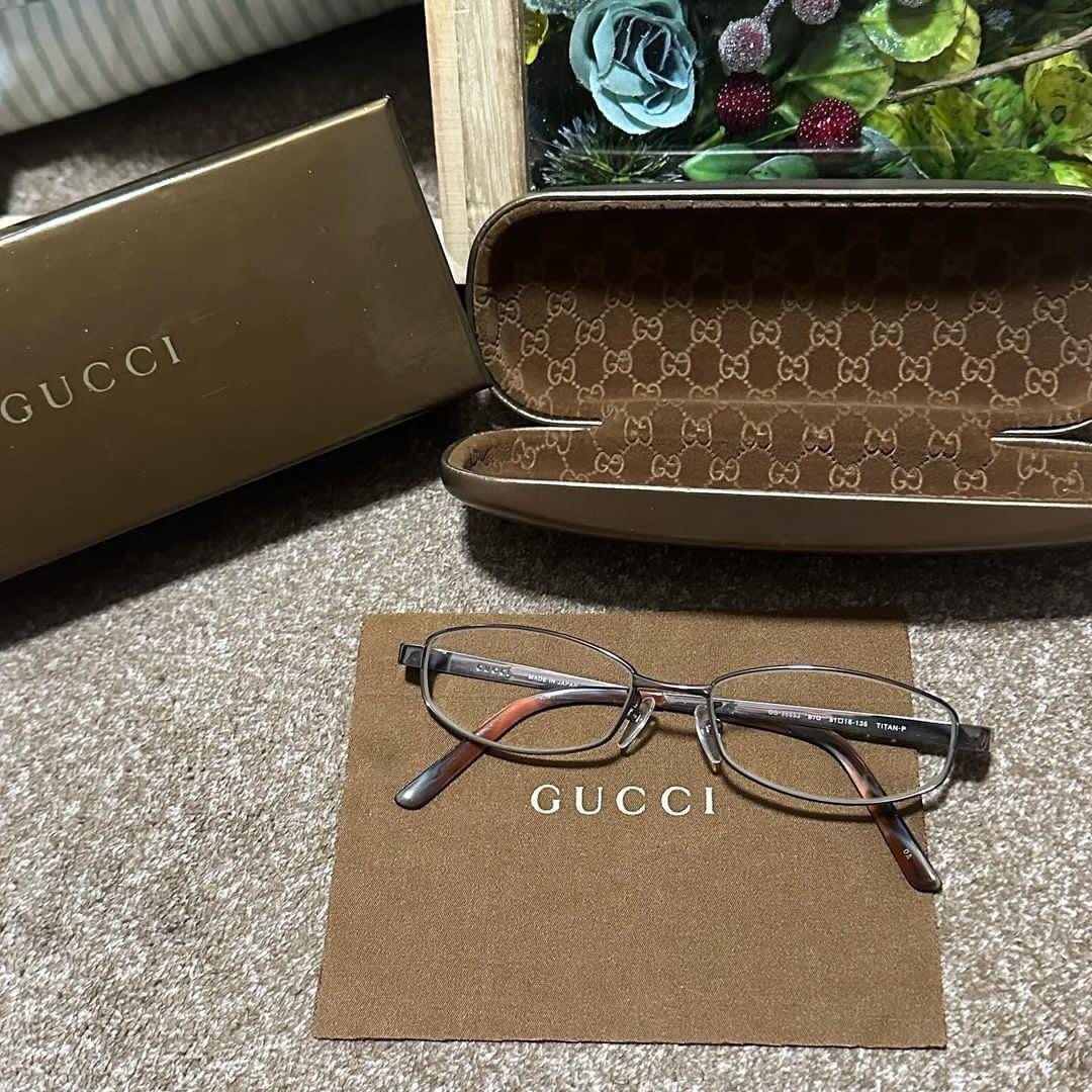 GUCCI シェリーライン　メガネフレーム　日本製