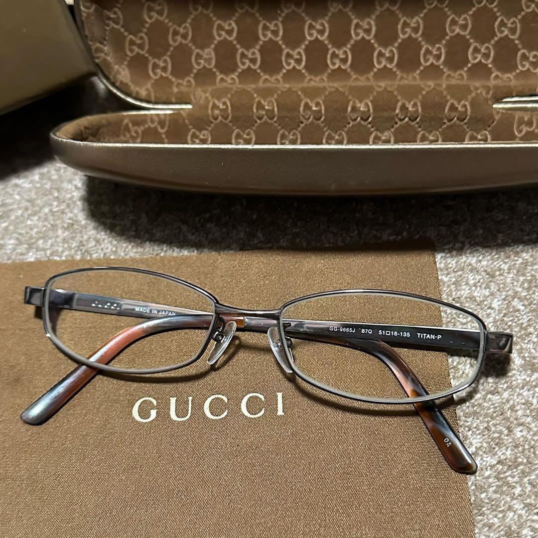 GUCCI シェリーライン　メガネフレーム　日本製