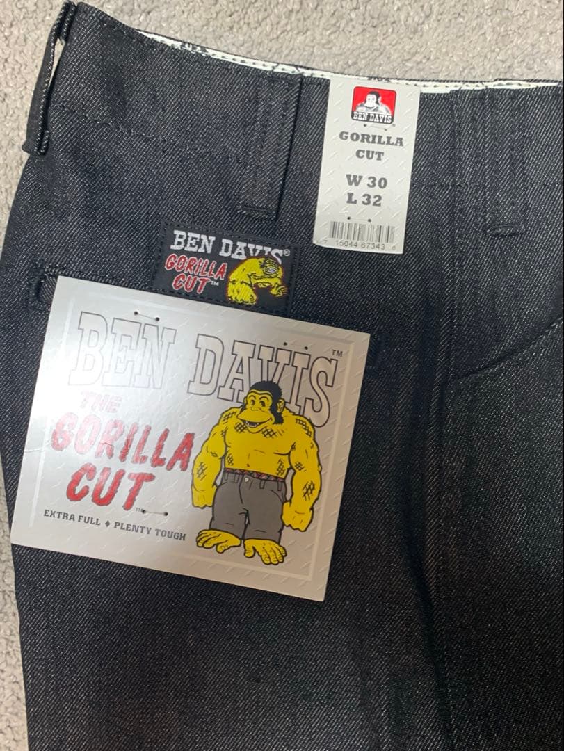 BEN DAVIS Gorilla Cut W30 L32 ブラックデニム