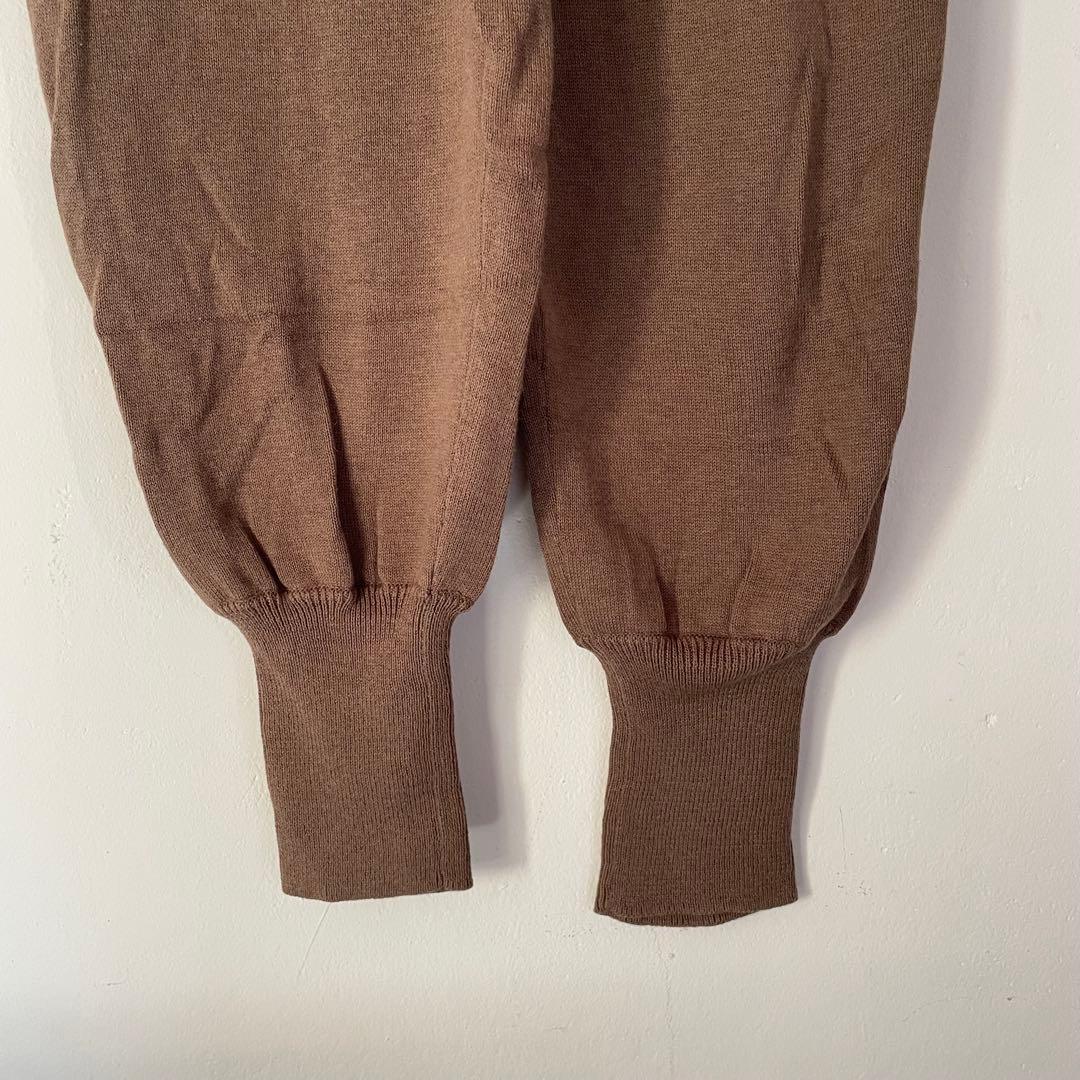 R&D.M.Co-（オールドマンズテーラー）　ニットパンツ　ブラウン