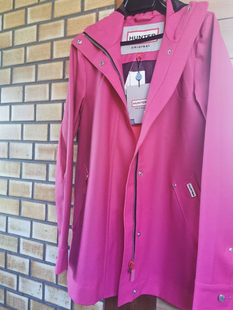 激安　HUNTER オリジナル レインコート XS ピンク　かわいい　お洒落