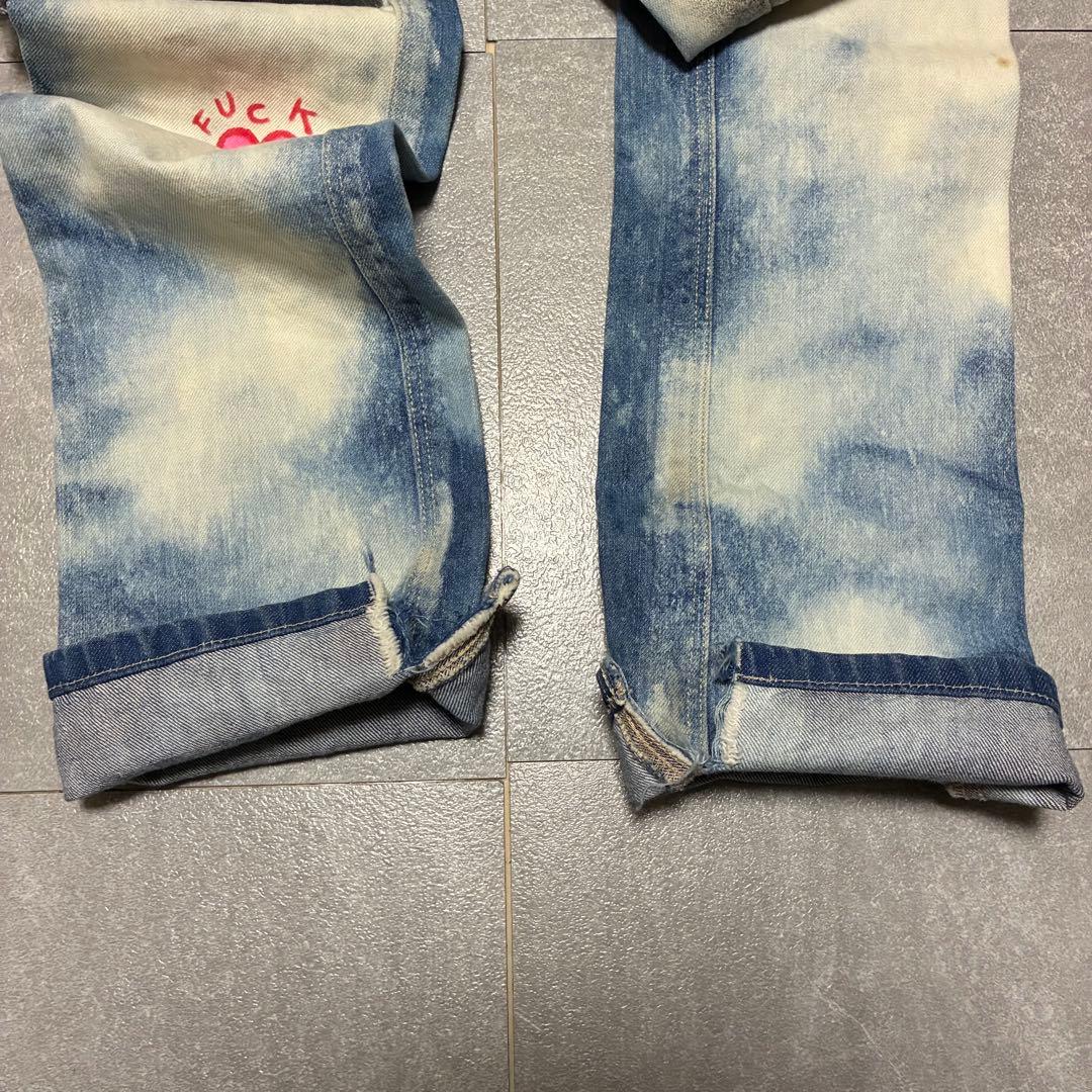【極美品】ksubi ペイントデニムパンツ ストレッチ Y2K 28
