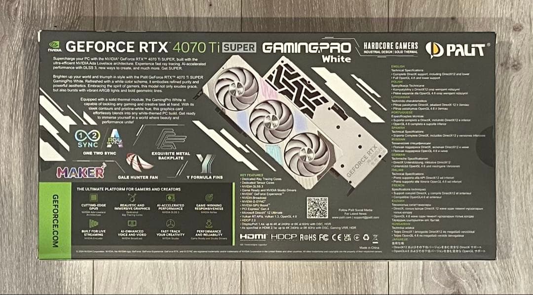 Palit RTX4070Ti Super GP W OC ドスパラモデル