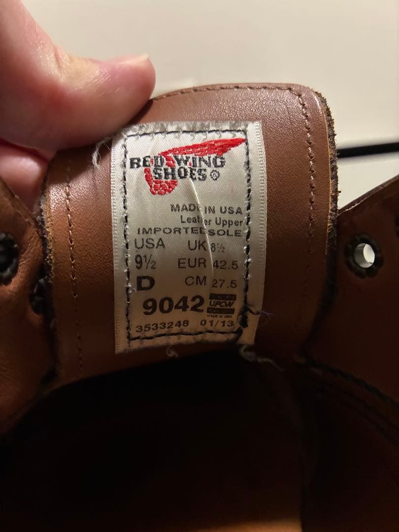 Red Wing ベックマン9042 オックスフォード レザーシューズ 27.5