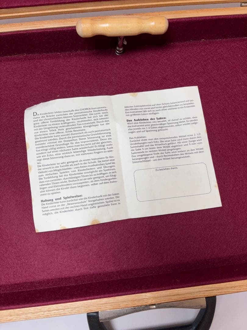 Choroi コロイ Kinderleier キンダーライアー 12弦 ライヤー