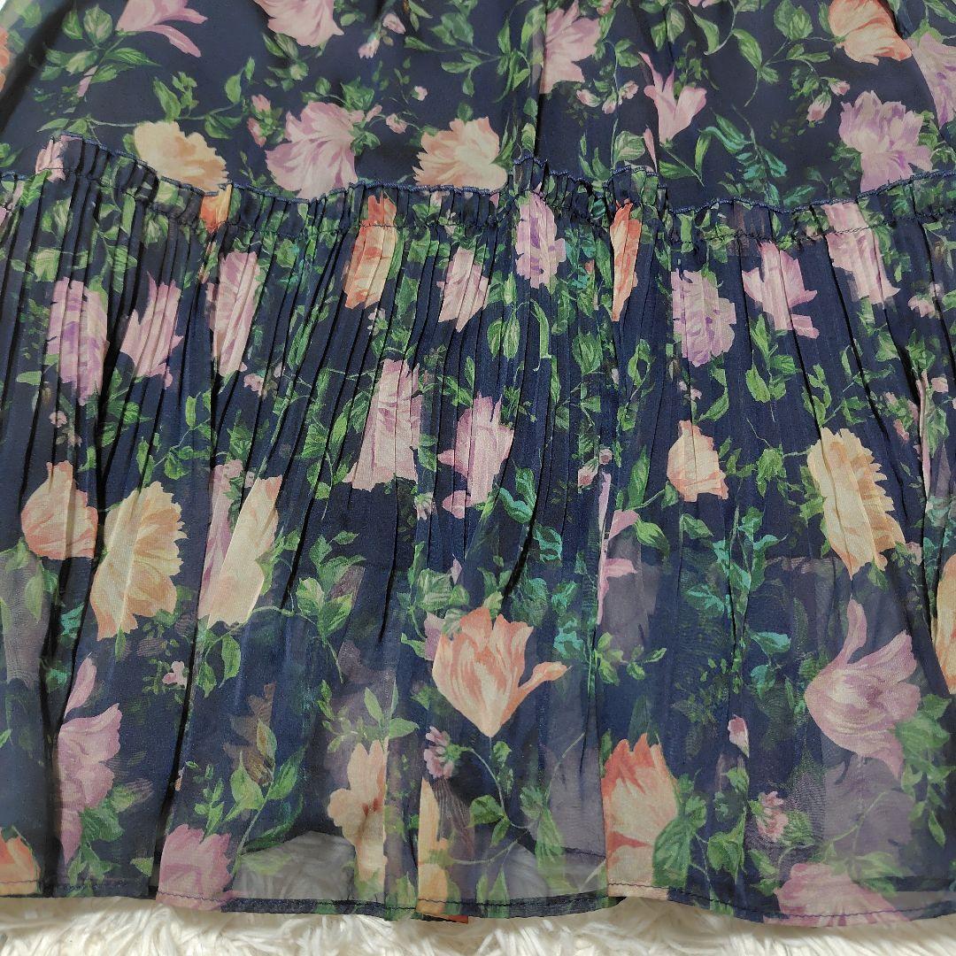 【未使用級♡2025モデル】希少46 ローズティアラ　フラワープリントワンピース