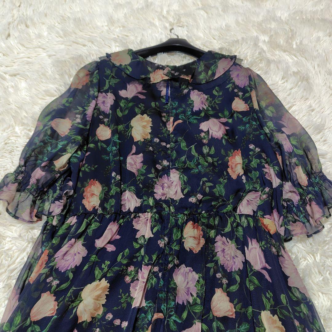 【未使用級♡2025モデル】希少46 ローズティアラ　フラワープリントワンピース