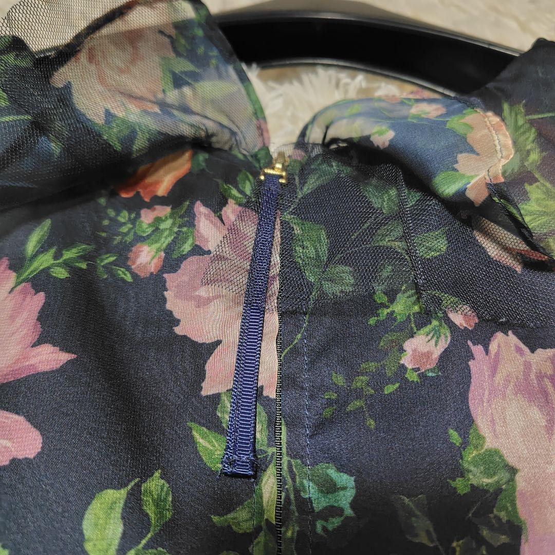 【未使用級♡2025モデル】希少46 ローズティアラ　フラワープリントワンピース