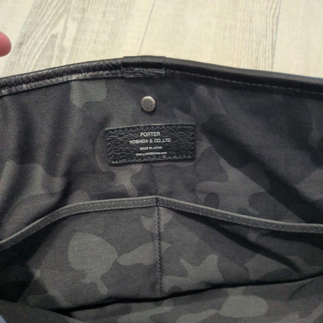 PORTER サコッシュ レザー 美品 ブラック ポーター