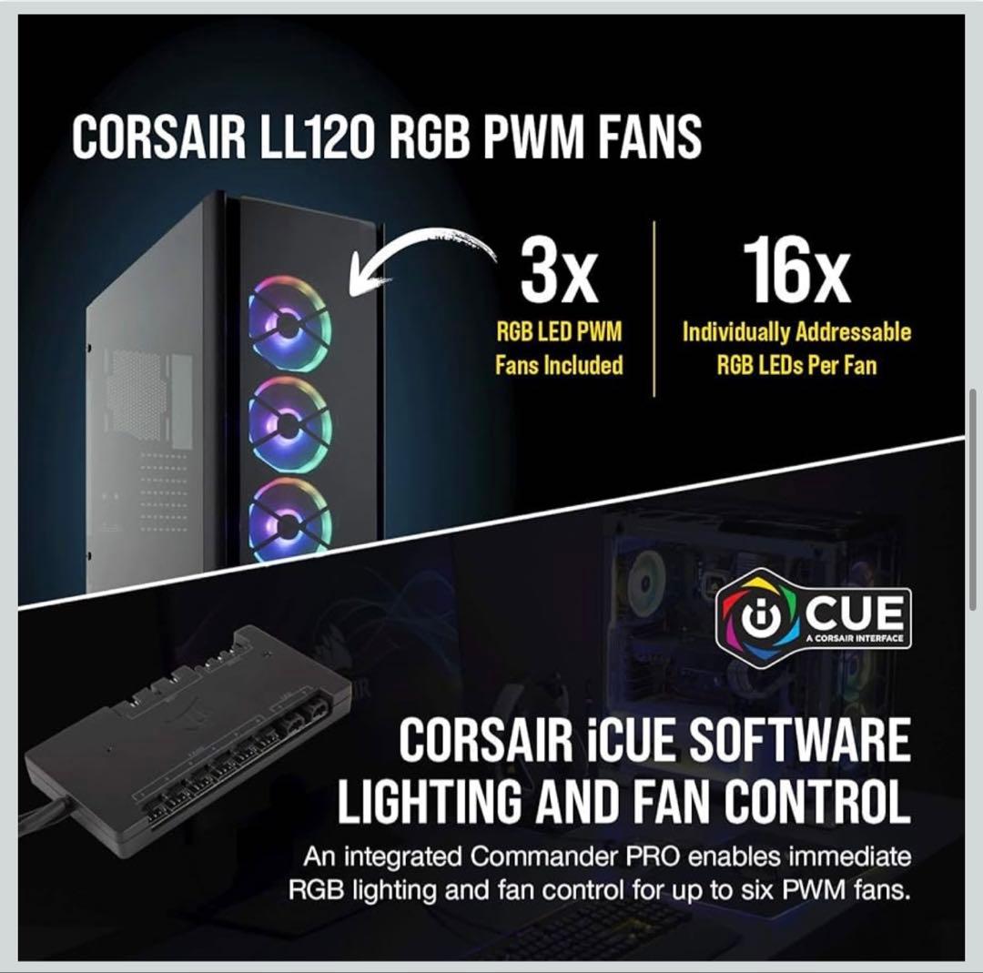 Corsair Obsidian 500D RGB SE ミドルタワーPCケース