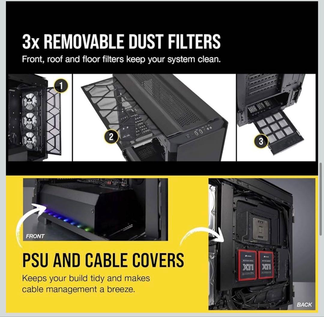 Corsair Obsidian 500D RGB SE ミドルタワーPCケース