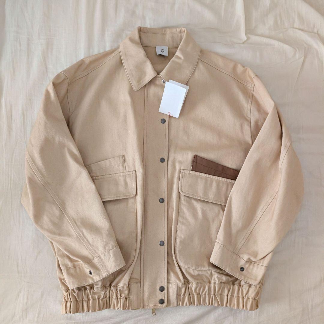 新品＜6(ROKU)＞コットン ビッグ ブルゾン 36