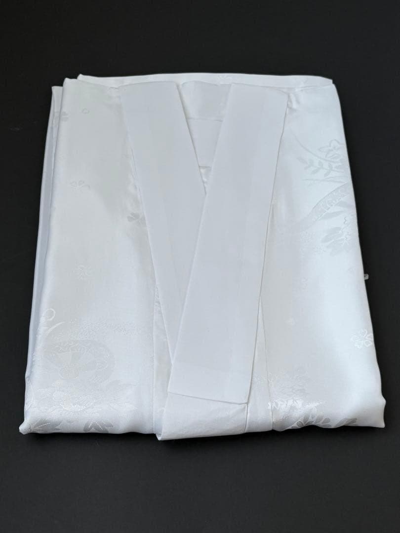 【新品】振袖用　仕立て上がり長襦袢　半衿付き　白　 Lサイズ 袖丈108cm×5