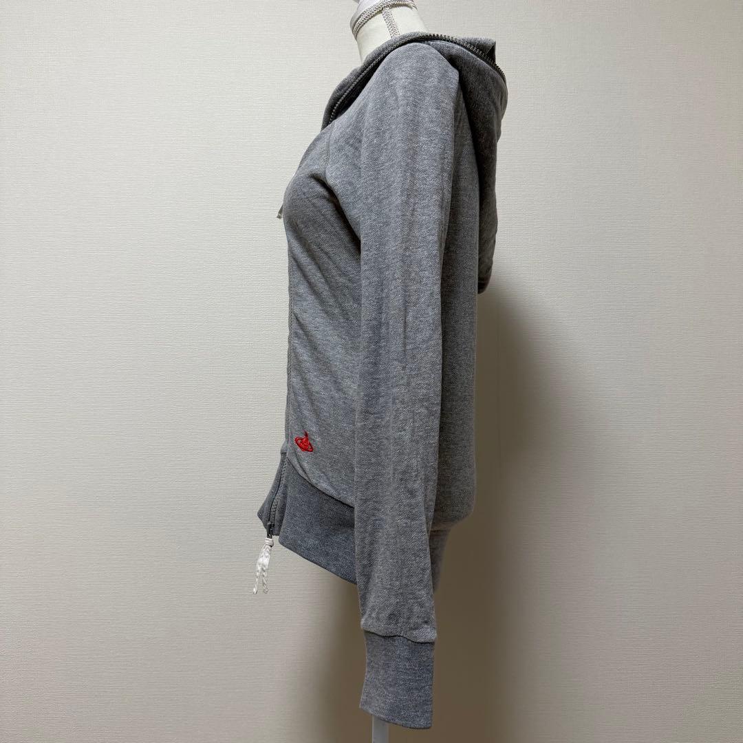 ヴィヴィアンウエストウッド　ジップアップパーカー　オーブ　アシメ　魔女フード　M