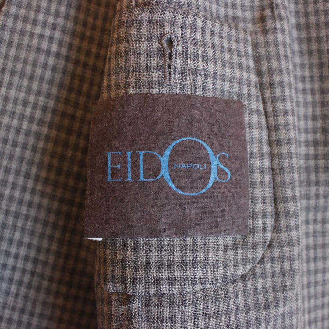 専用EIDOS NAPOLI テーラードジャケット Lサイズ グレー ウール