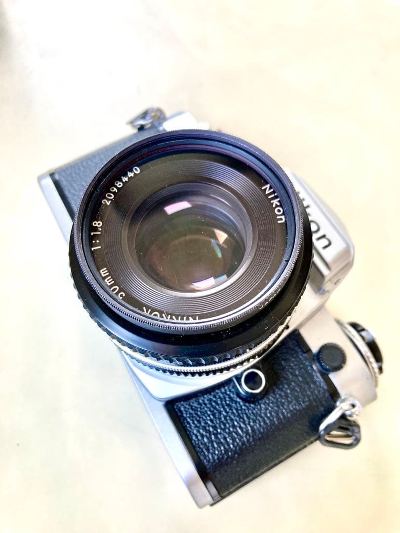 Nikon FE一眼レフカメラ Nikkor 50mm f/1.8 革ケース付き