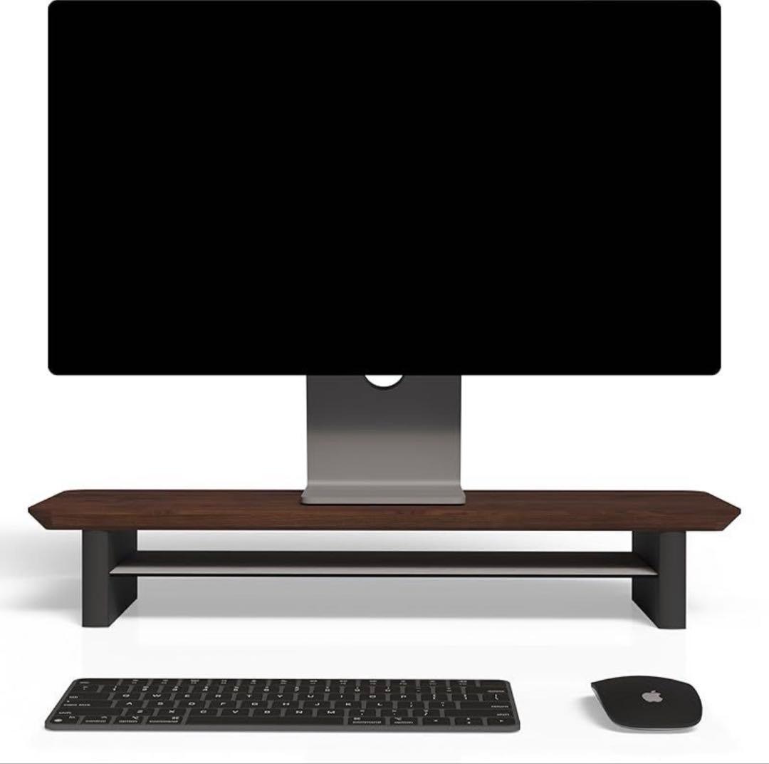 amesoba モニタースタンド ウォールナット材 ダークウォールナット ミニ