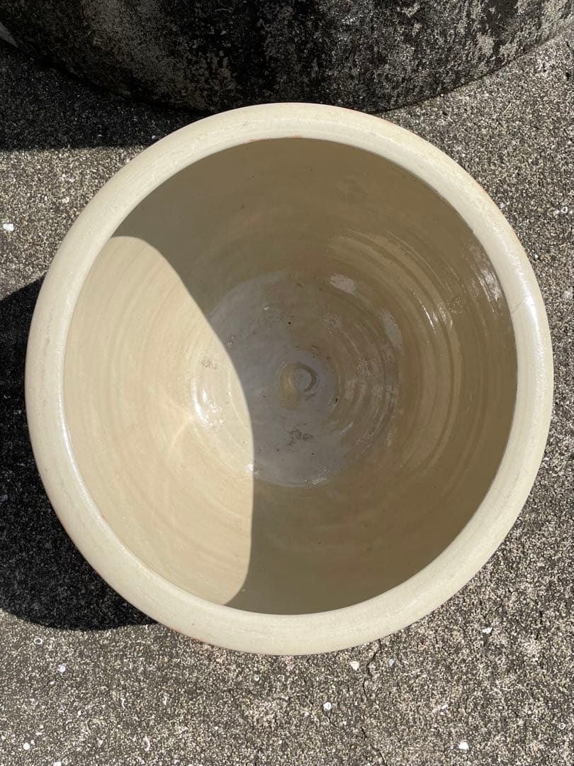 昭和レトロ　大鉢　メダカ鉢　睡蓮鉢　金魚鉢　口径35㎝