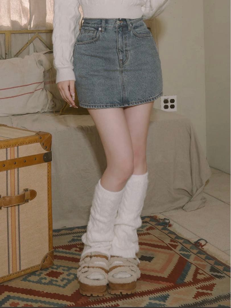 お値下げ♡ Darich バックカーブデニムミニスカート　ブルー