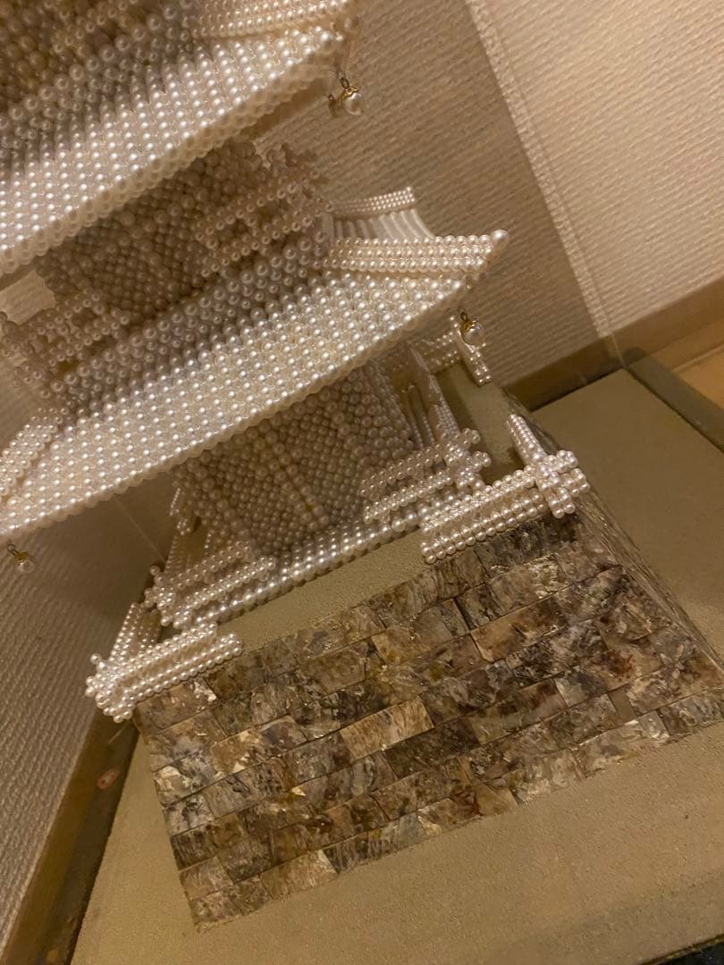 五重塔模型 透明ケース付き 約83センチ