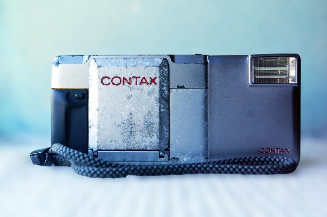 【ジャンク】初代 CONTAX T 35mmフィルムカメラ【ストロボ付き】