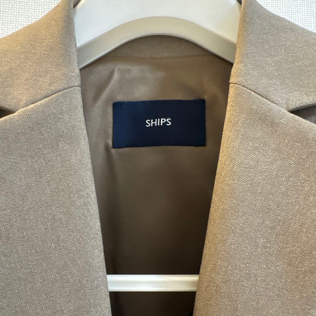 SHIPS ベージュ テーラードジャケット