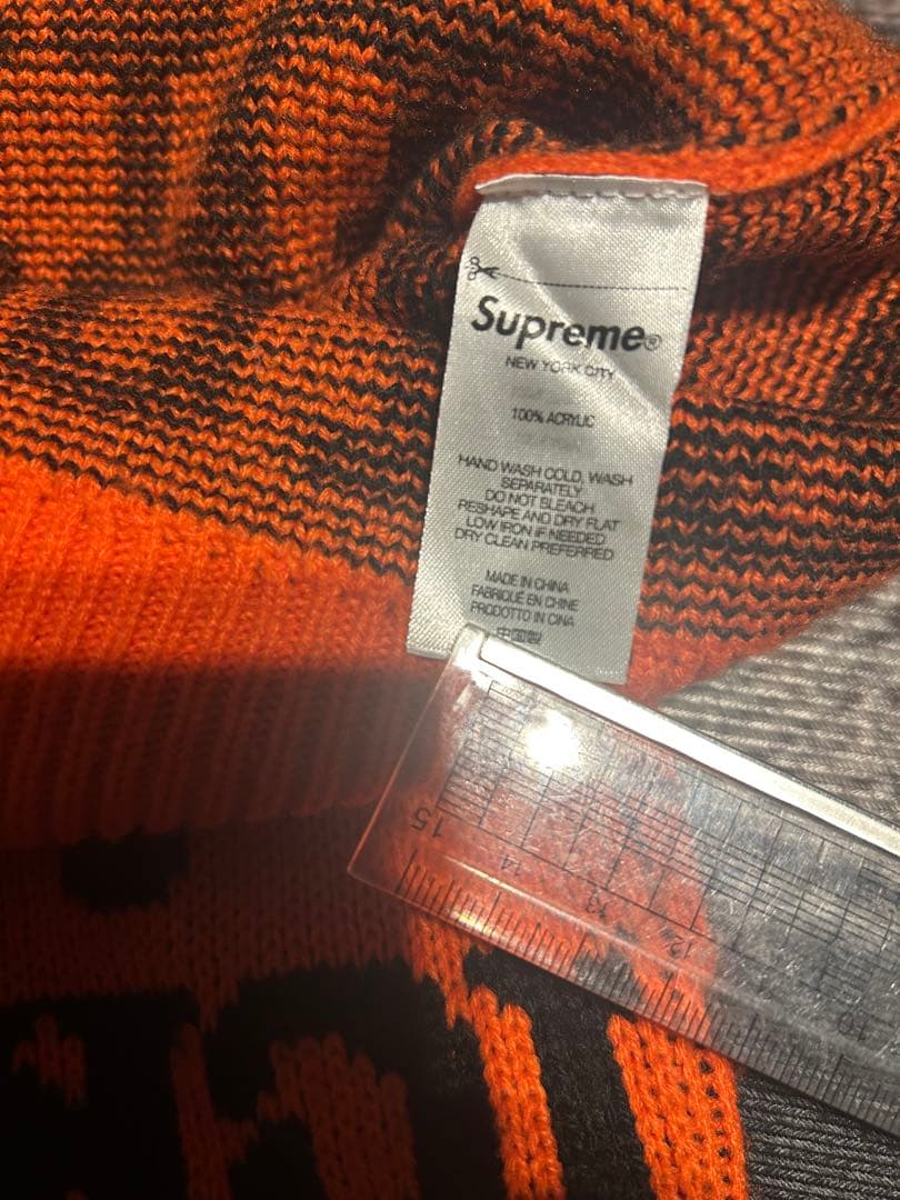 トップス supreme fuck knit sweater