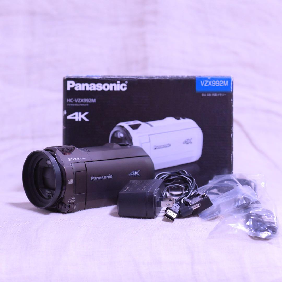 Panasonic 4K ビデオカメラ VXZ992M 本体