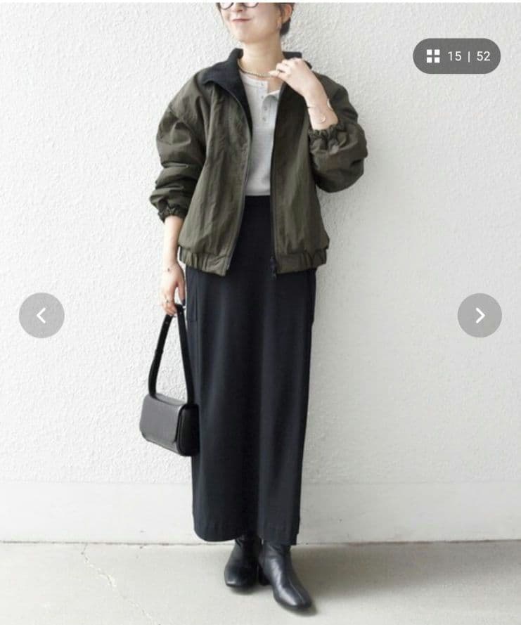 SHIPS any ナイロン リバーシブル スタンドカラーショートブルゾン