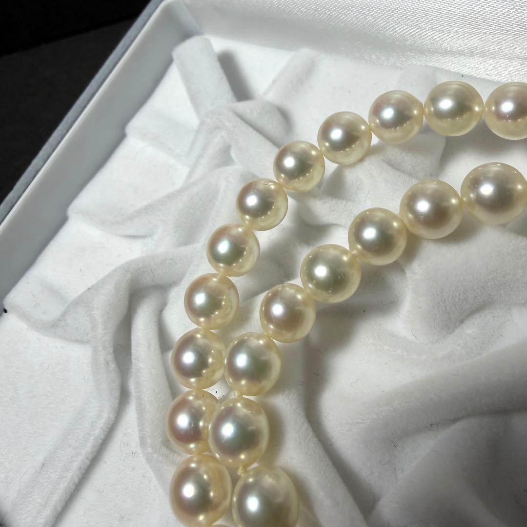 ◆テリ艷やか◆あこや真珠◆パール ネックレス アコヤ真珠 シルバー金具 42cm