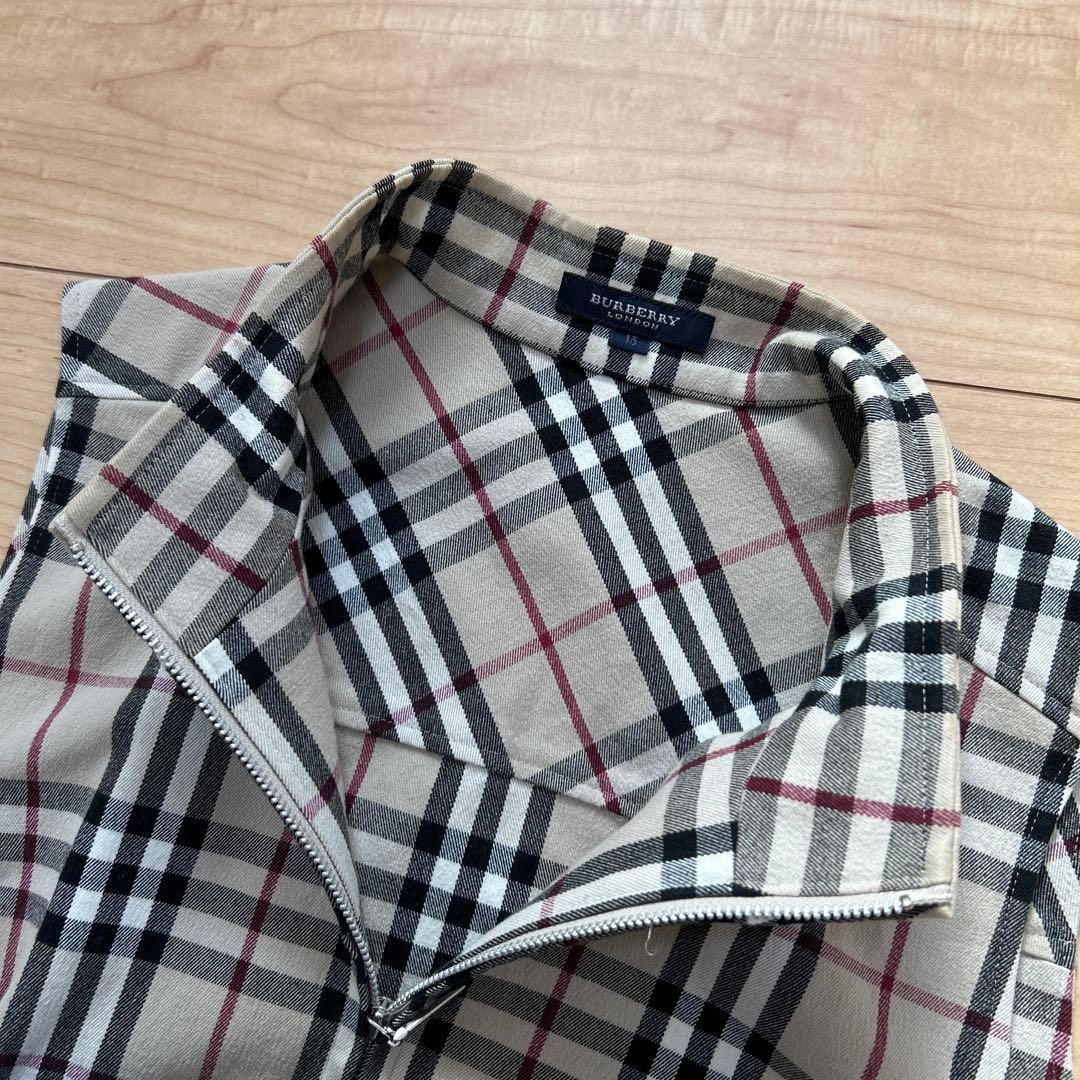 バーバリーロンドン　ノバチェック　ベスト　大きいサイズ　15