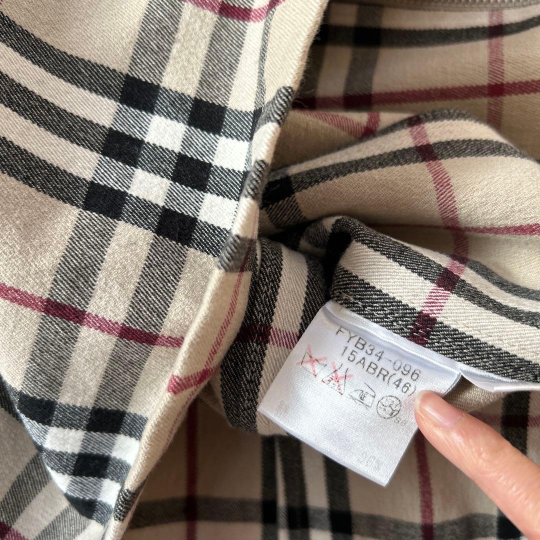 バーバリーロンドン　ノバチェック　ベスト　大きいサイズ　15