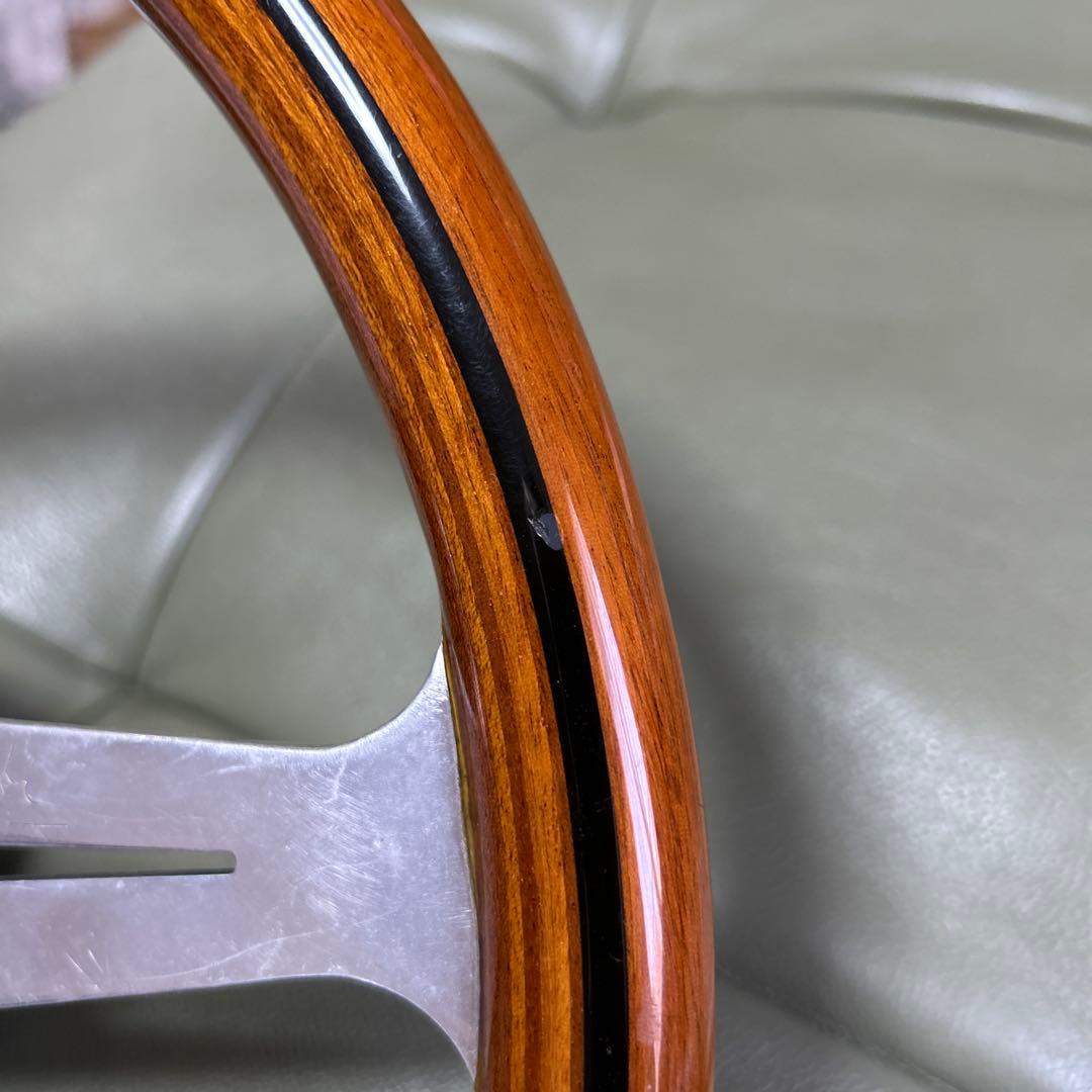NARDI TOKYOホーンボタン付きウッドステアリング直径36.5cmボス付き