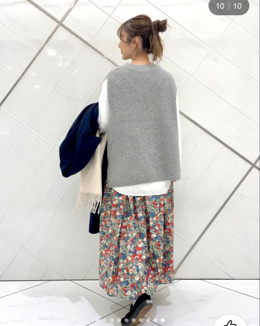 極美品　かぐれ　2023AW ハミルトンウールニットベスト